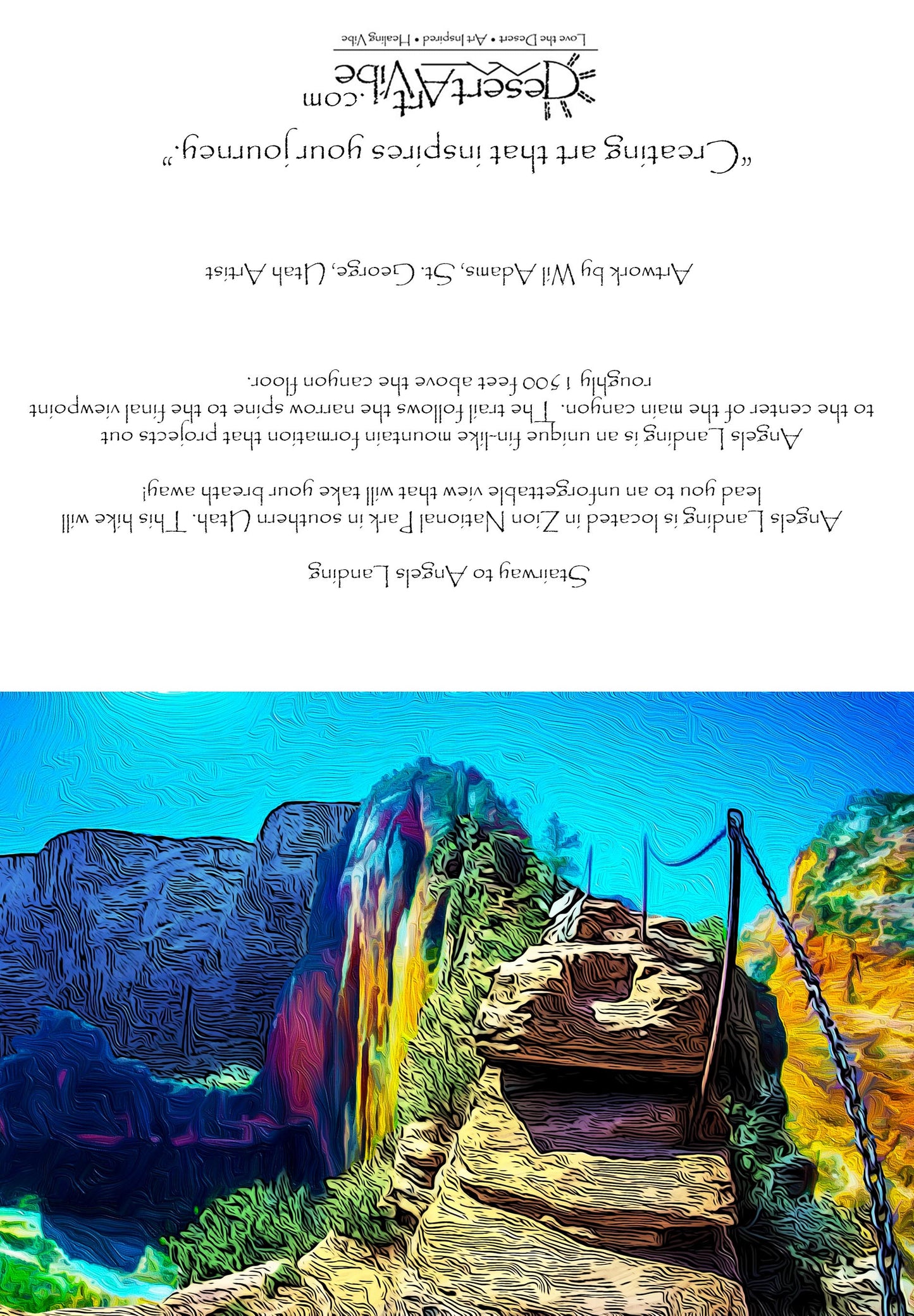 Angels Landing, Zion – Chain View of Utah’s Iconic Trail Photography Print