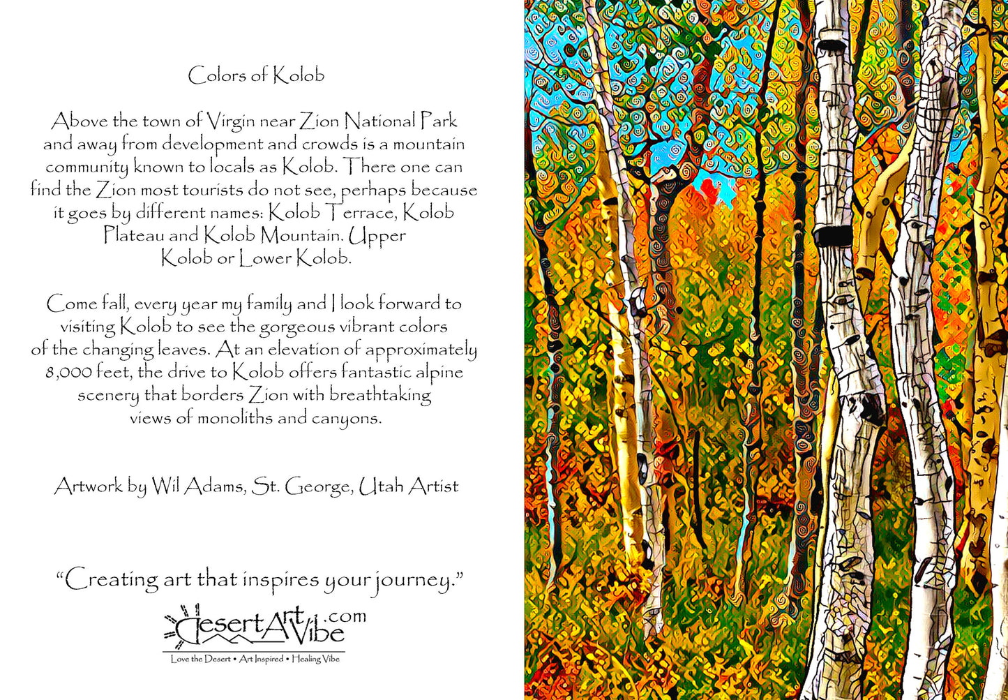 Colors of Kolob – Vivid Aspen Fallscape Photography Print