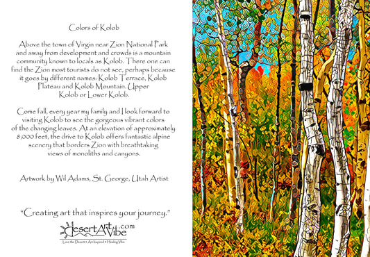 Colors of Kolob – Vivid Aspen Fallscape Photography Print