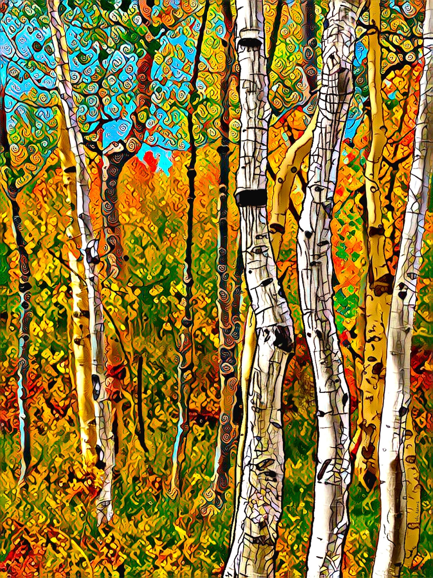Colors of Kolob – Vivid Aspen Fallscape Photography Print