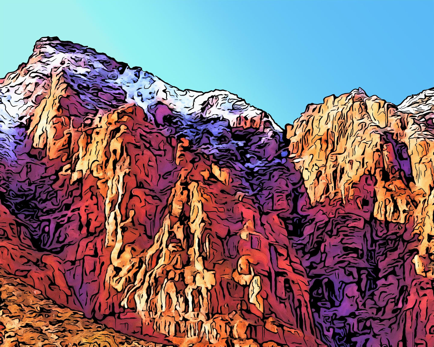 Frosted Cliffs – Limited Edition Southern Utah Winter Print