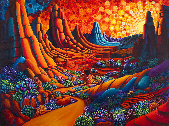 Fine art print Morning’s Miracle by Wil Adams—sunrise painting symbolizing renewal and quiet strength.