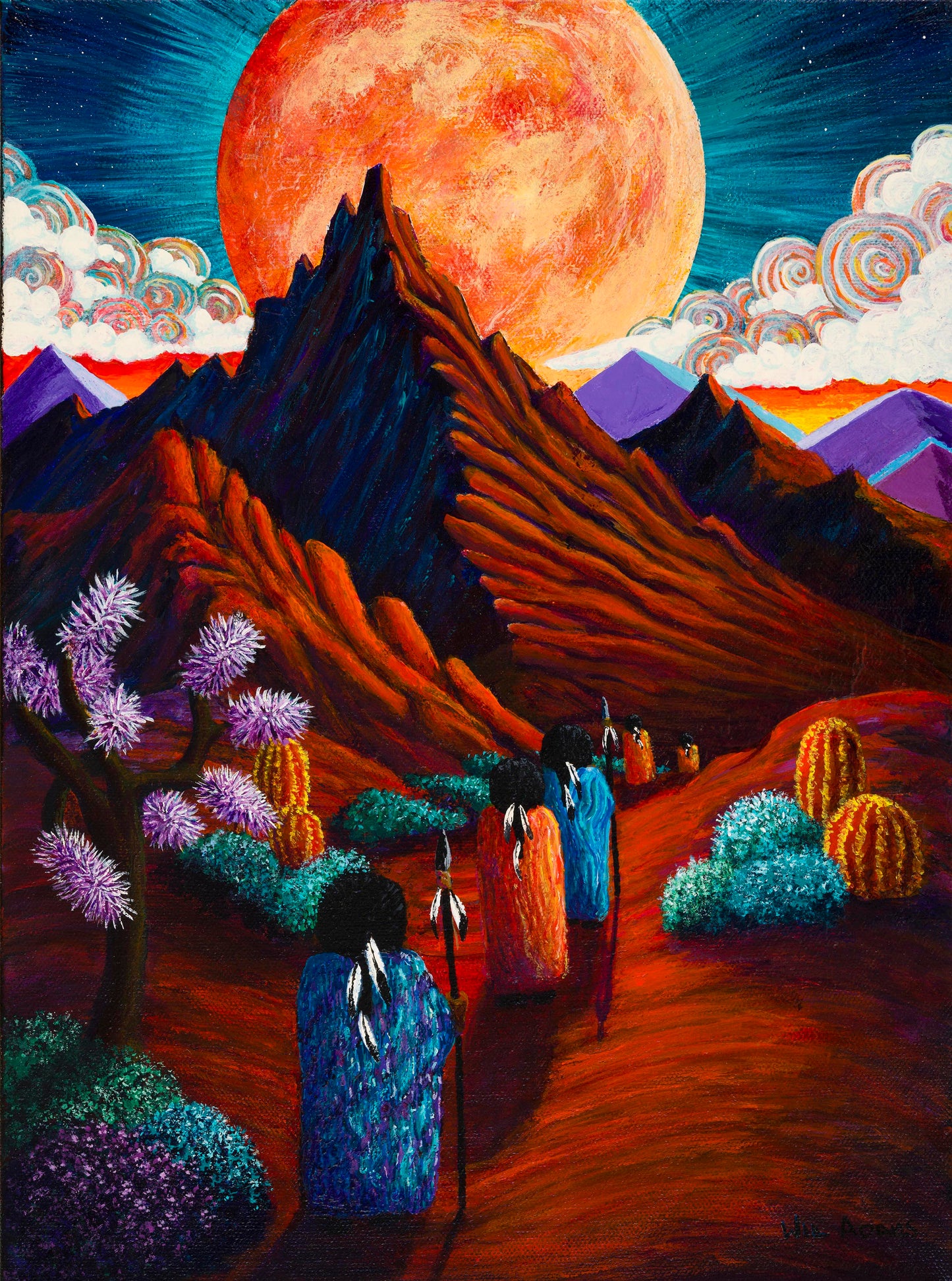 Sacred Journey Print – Mystical Desert Artwork
