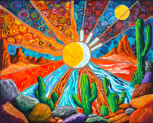 Desert Flow abstract Southwest wall art print.