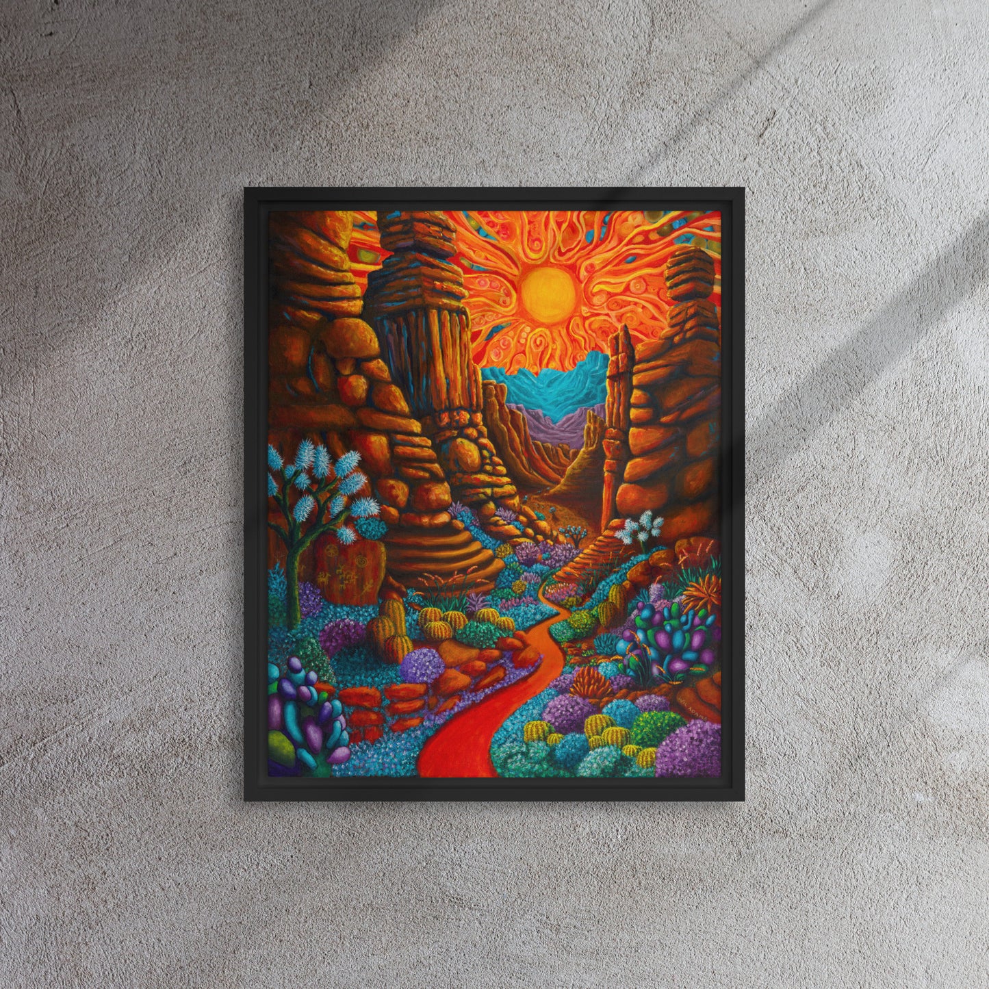 Majestic Trail, Desert Vibe Series - Framed Canvas Print