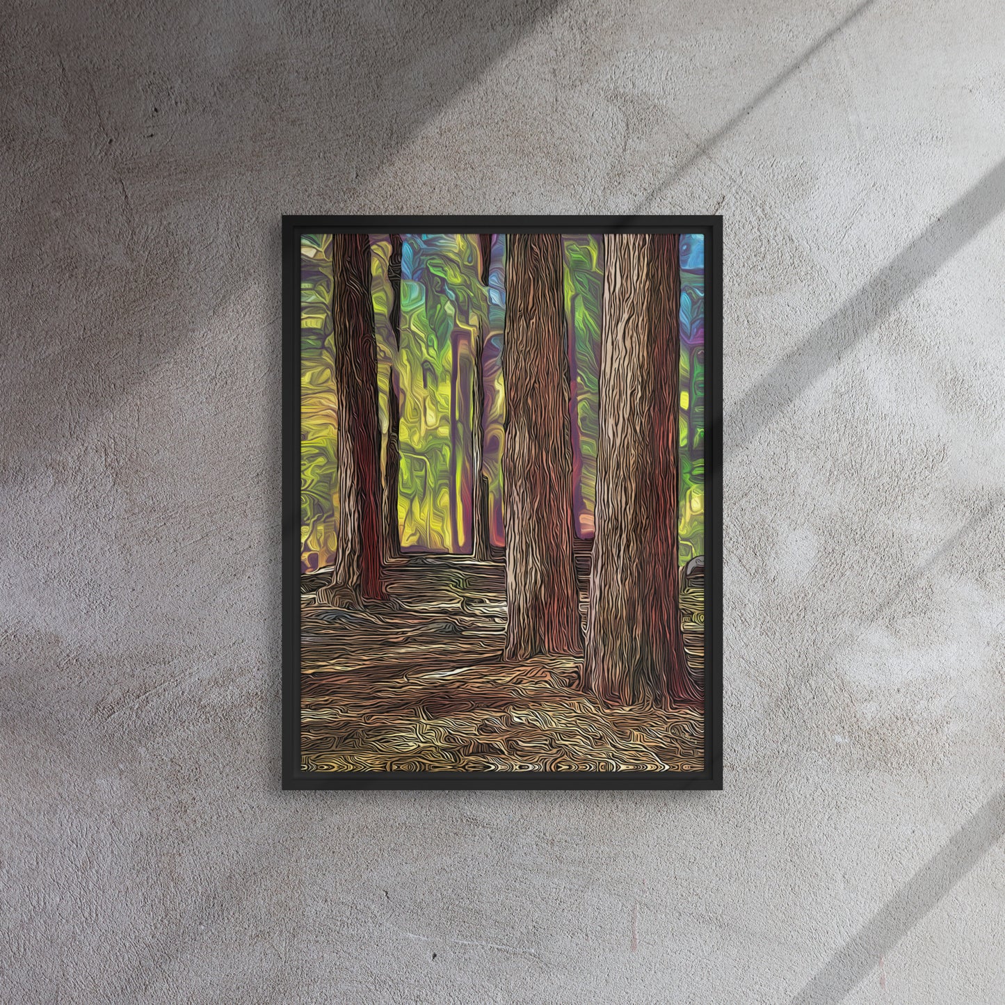 Pine Valley Hike, Utah - Framed Canvas Print