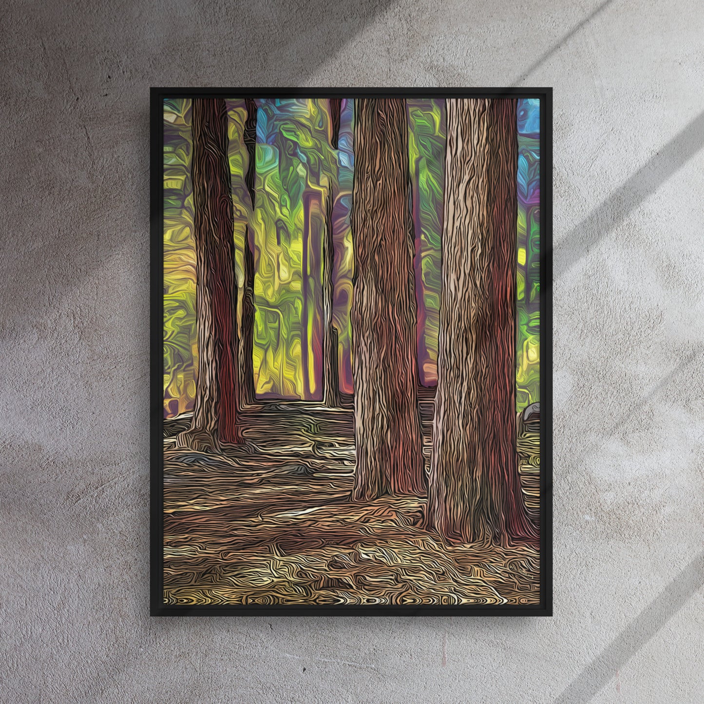 Pine Valley Hike, Utah - Framed Canvas Print
