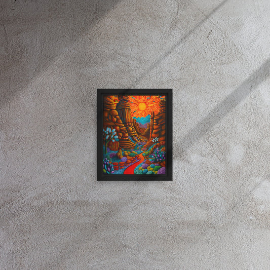 Majestic Trail, Desert Vibe Series - Framed Canvas Print