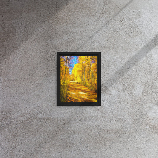 Falling for Kolob - Framed Canvas Print