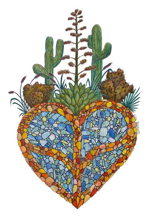 The Spread of Endless Peace and Love Print - Desert Life Series