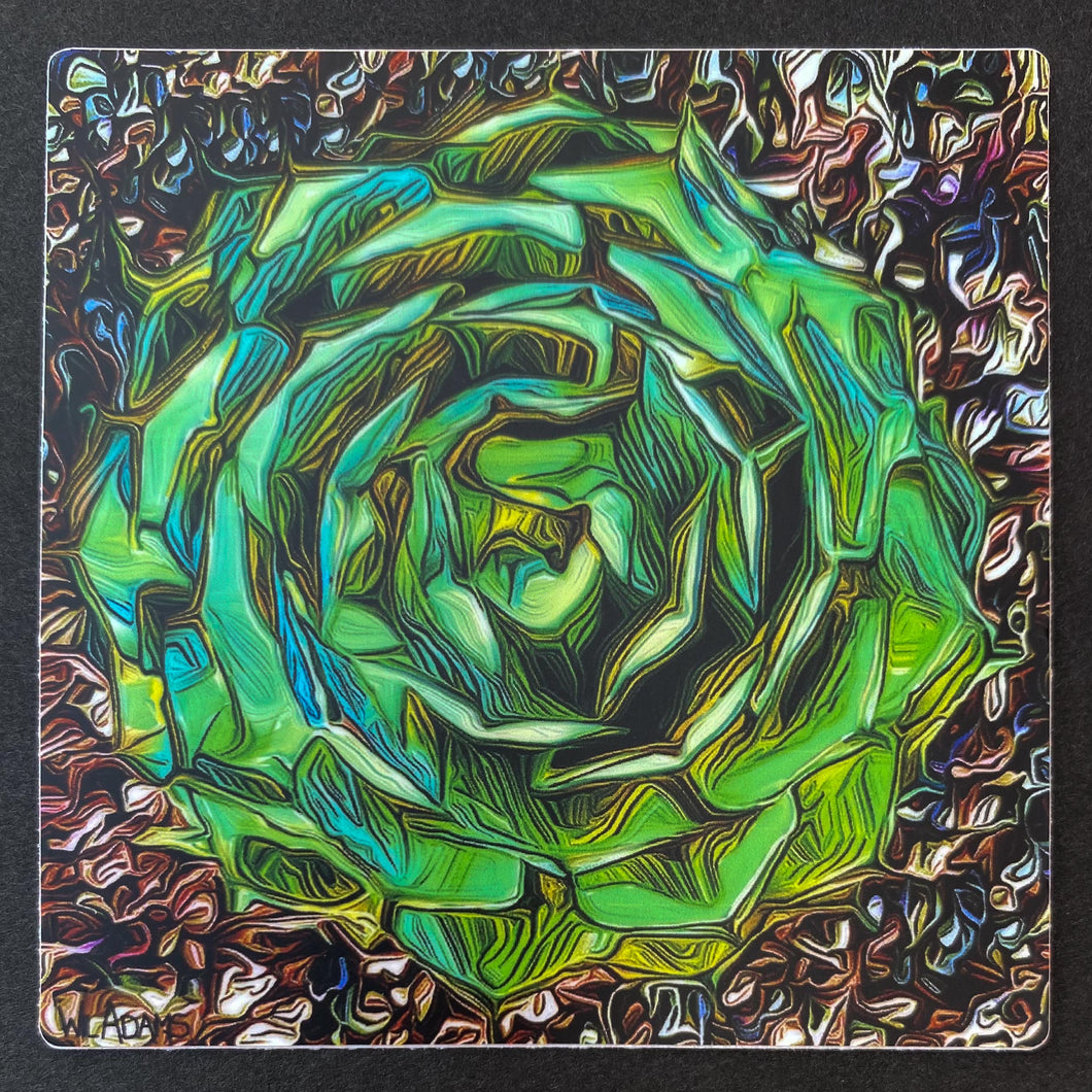 Nature's Mandala, Matte Vinyl Sticker
