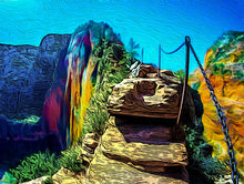 Load image into Gallery viewer, Stairway to Angels Landing, Zion, Utah Print

