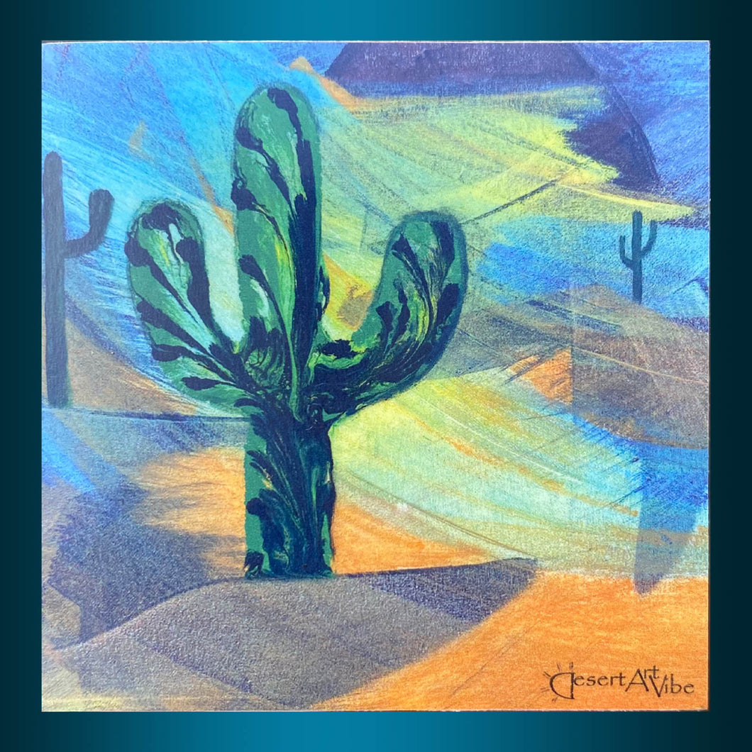 Desert Dawn, Matte Vinyl Sticker