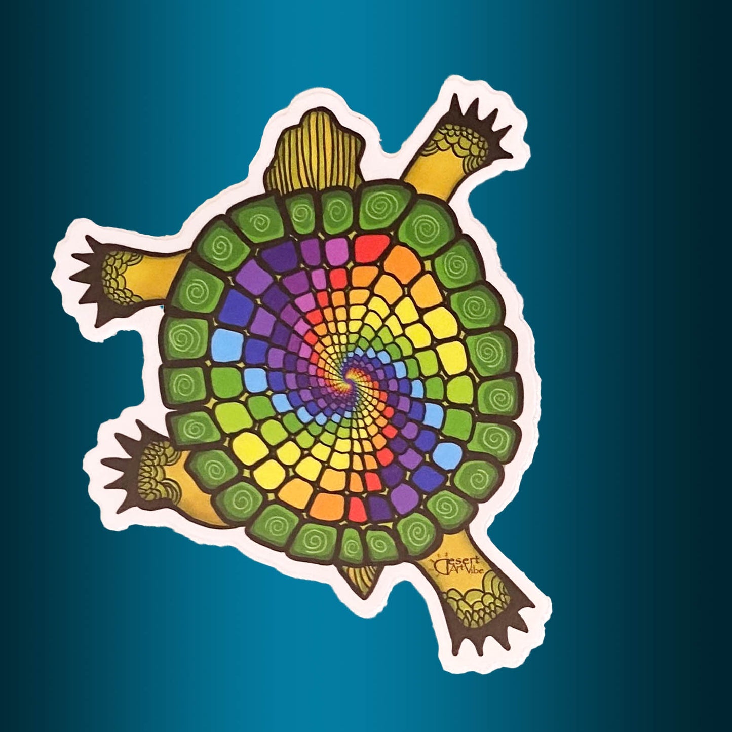 Desert Tortoise Series, Matte Vinyl Sticker