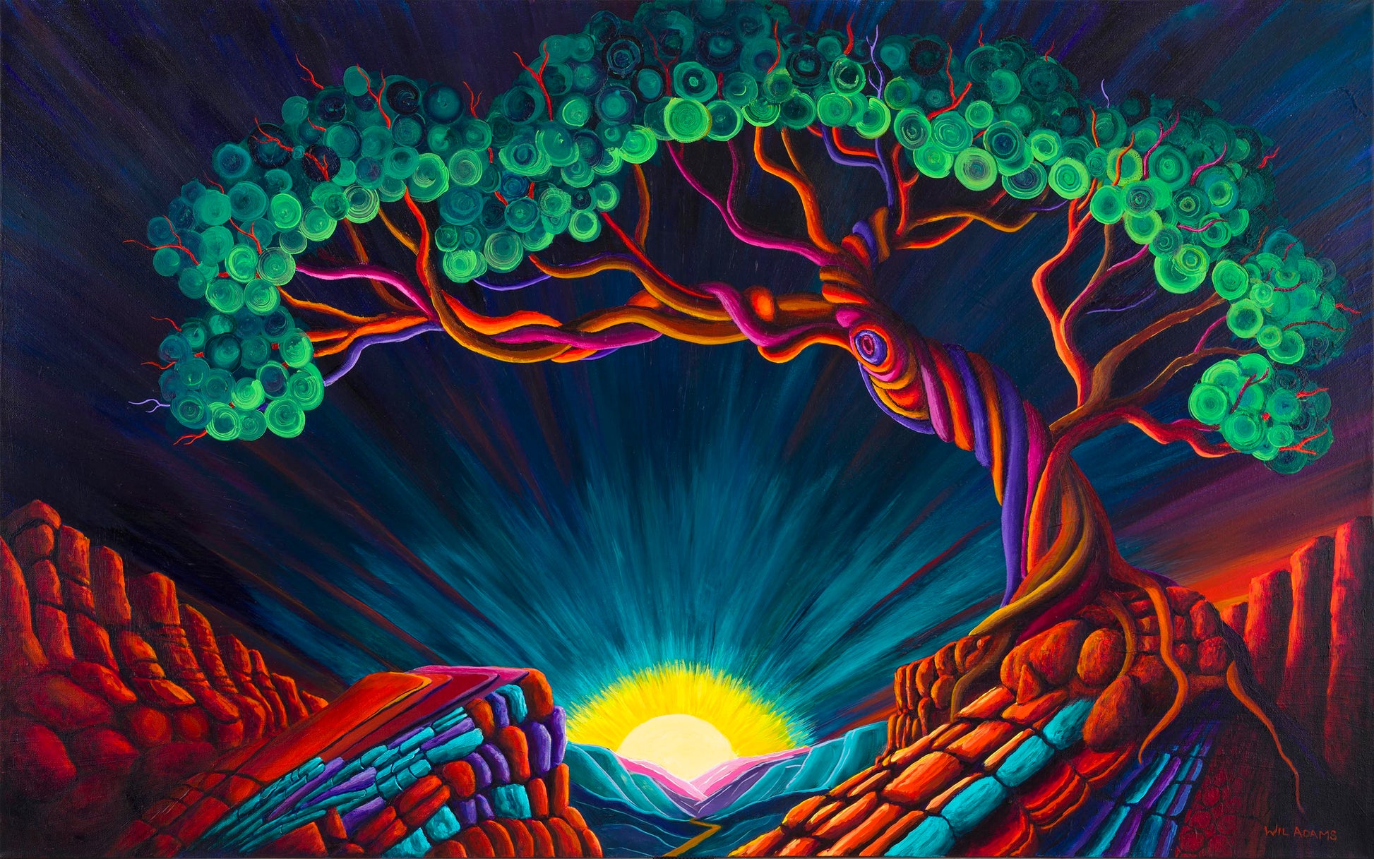 Rooted in Earth's Energy – Spiritual Desert Sunrise Print