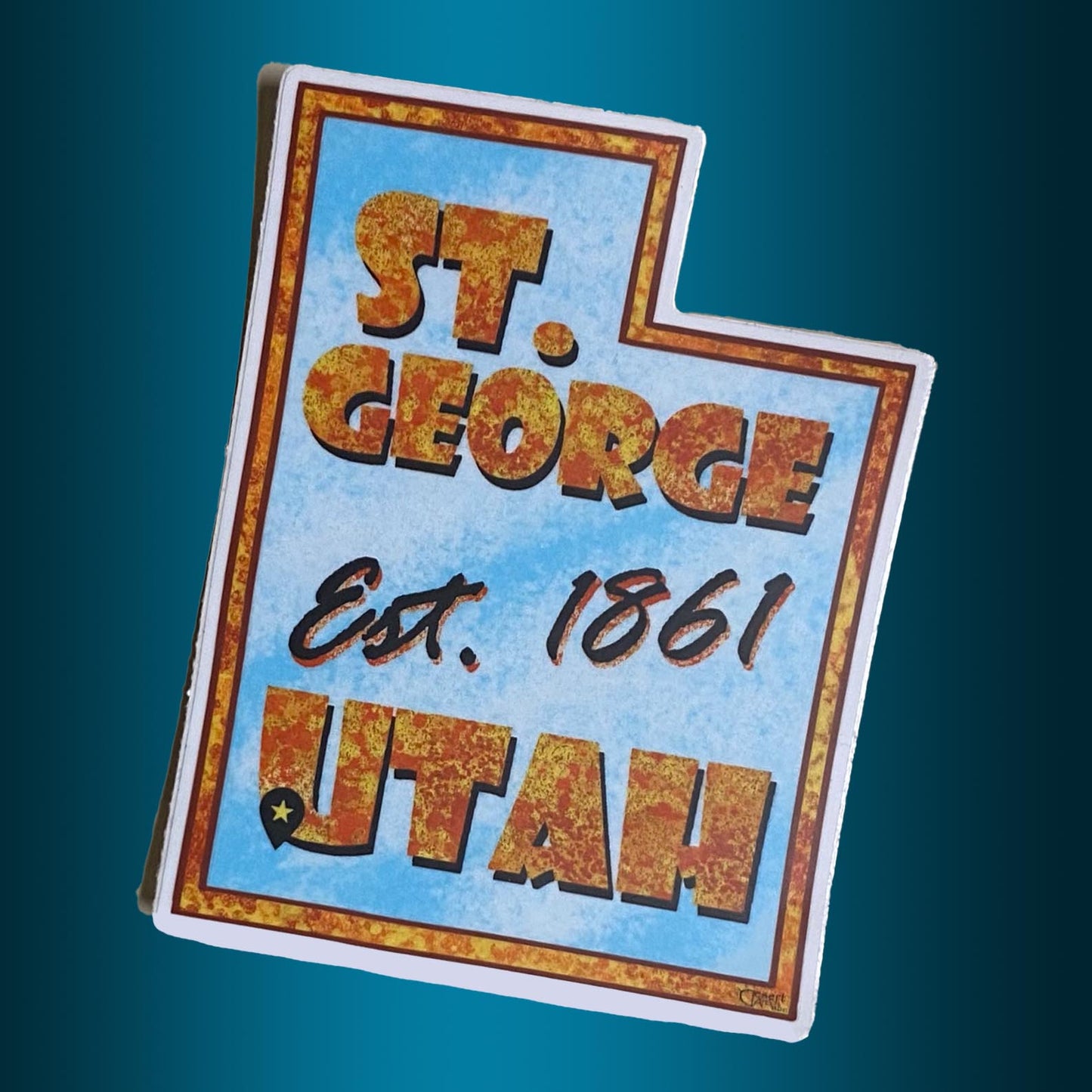 St. George Shaping Utah, Matte Vinyl Sticker