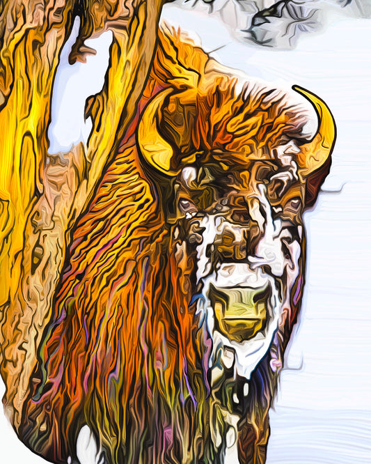 Brilliant Bison Print