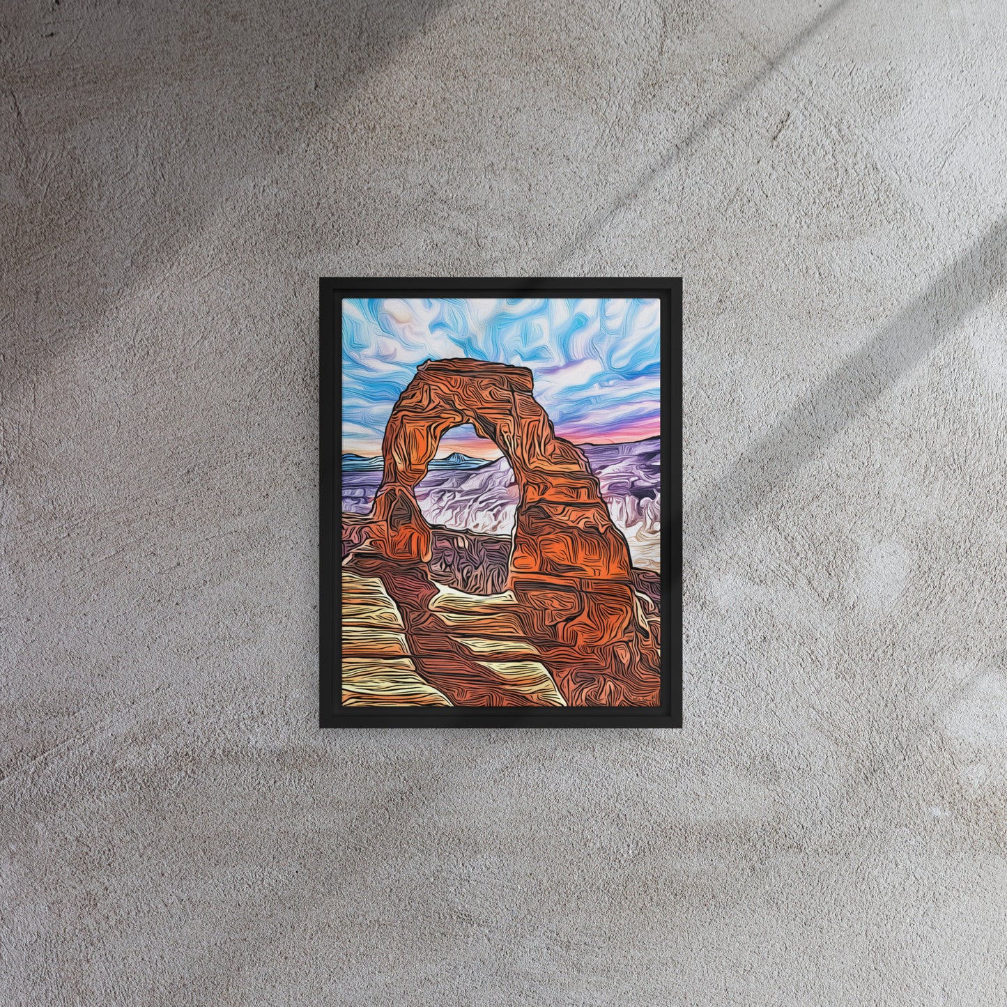 Delicate Arch - Framed Canvas Print