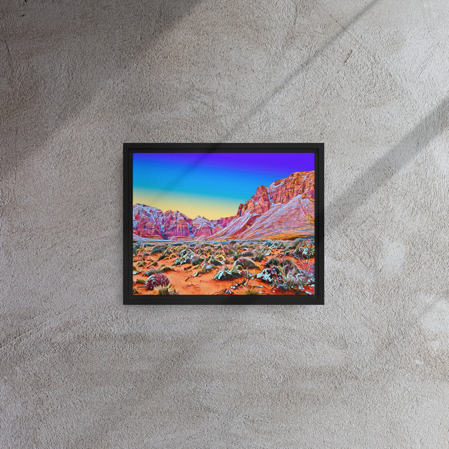 Christmas in Kayenta - Framed Canvas Print