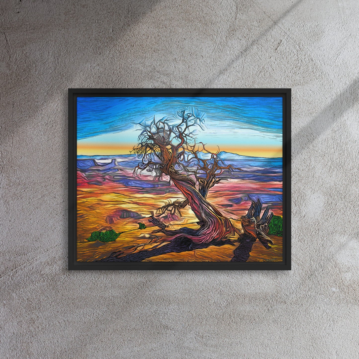 Dead Horse Point - Framed Canvas Print