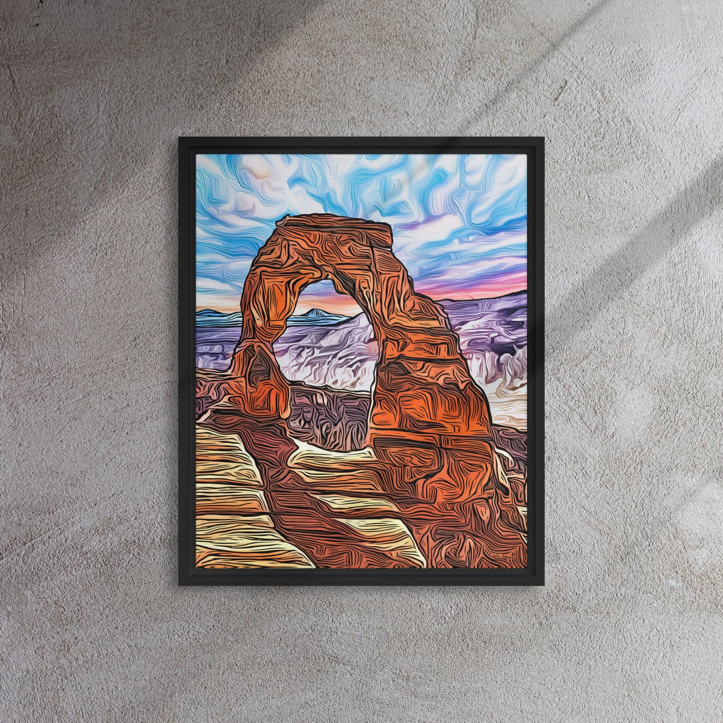 Delicate Arch - Framed Canvas Print