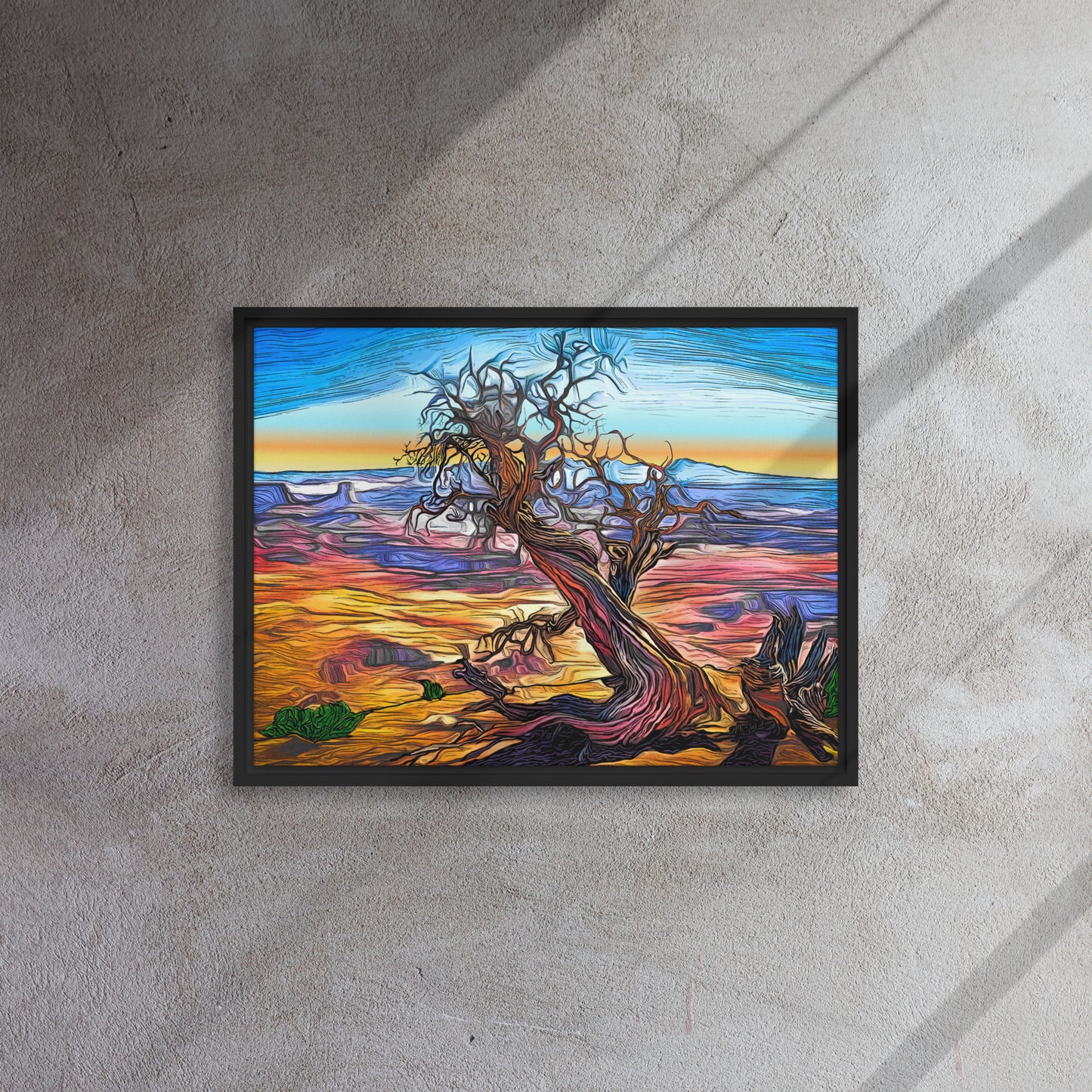 Dead Horse Point - Framed Canvas Print