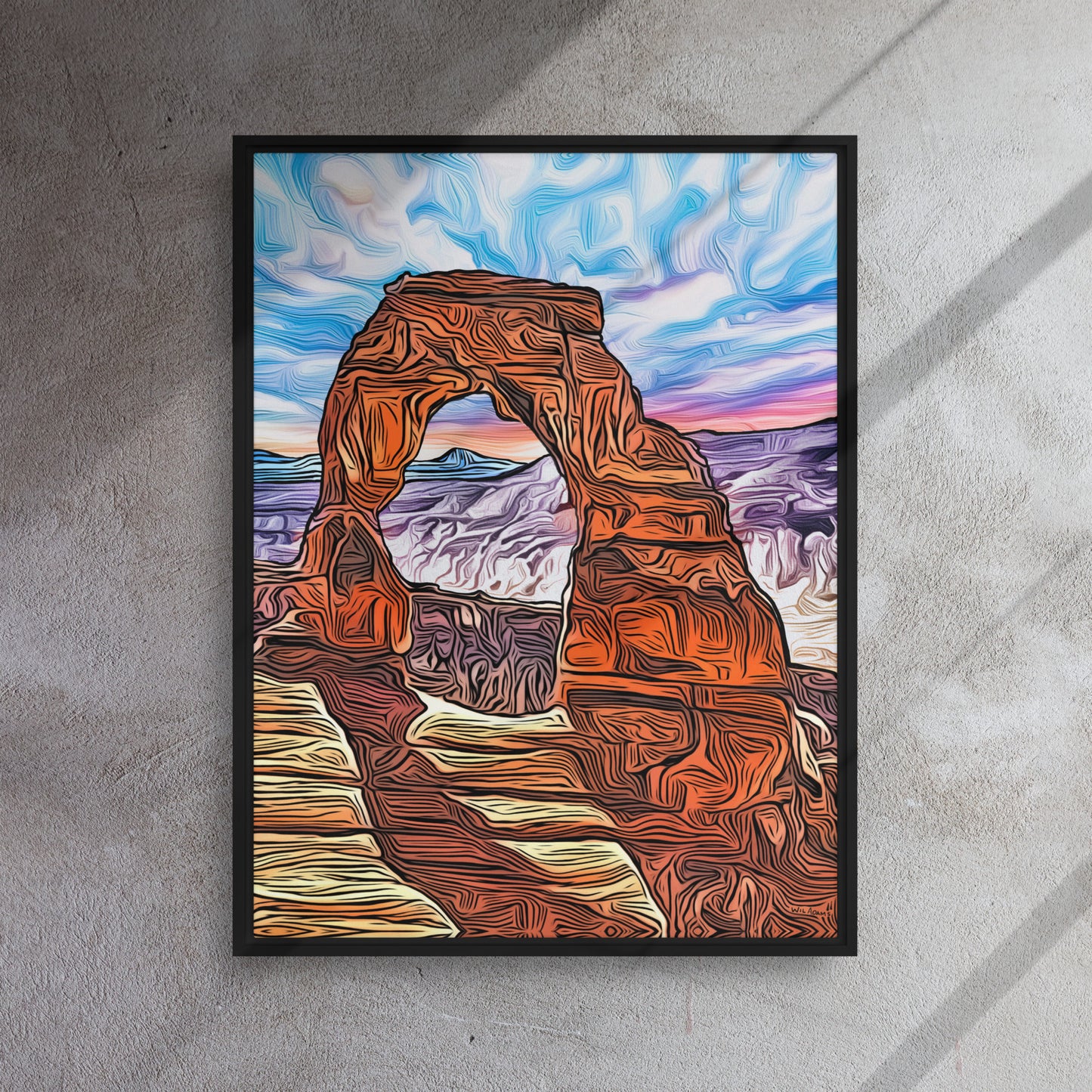 Delicate Arch - Framed Canvas Print