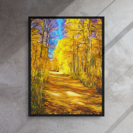 Falling for Kolob - Framed Canvas Print