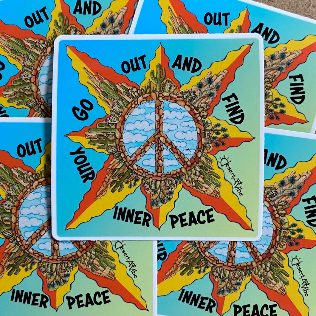 Inner Peace, Matte Vinyl Sticker